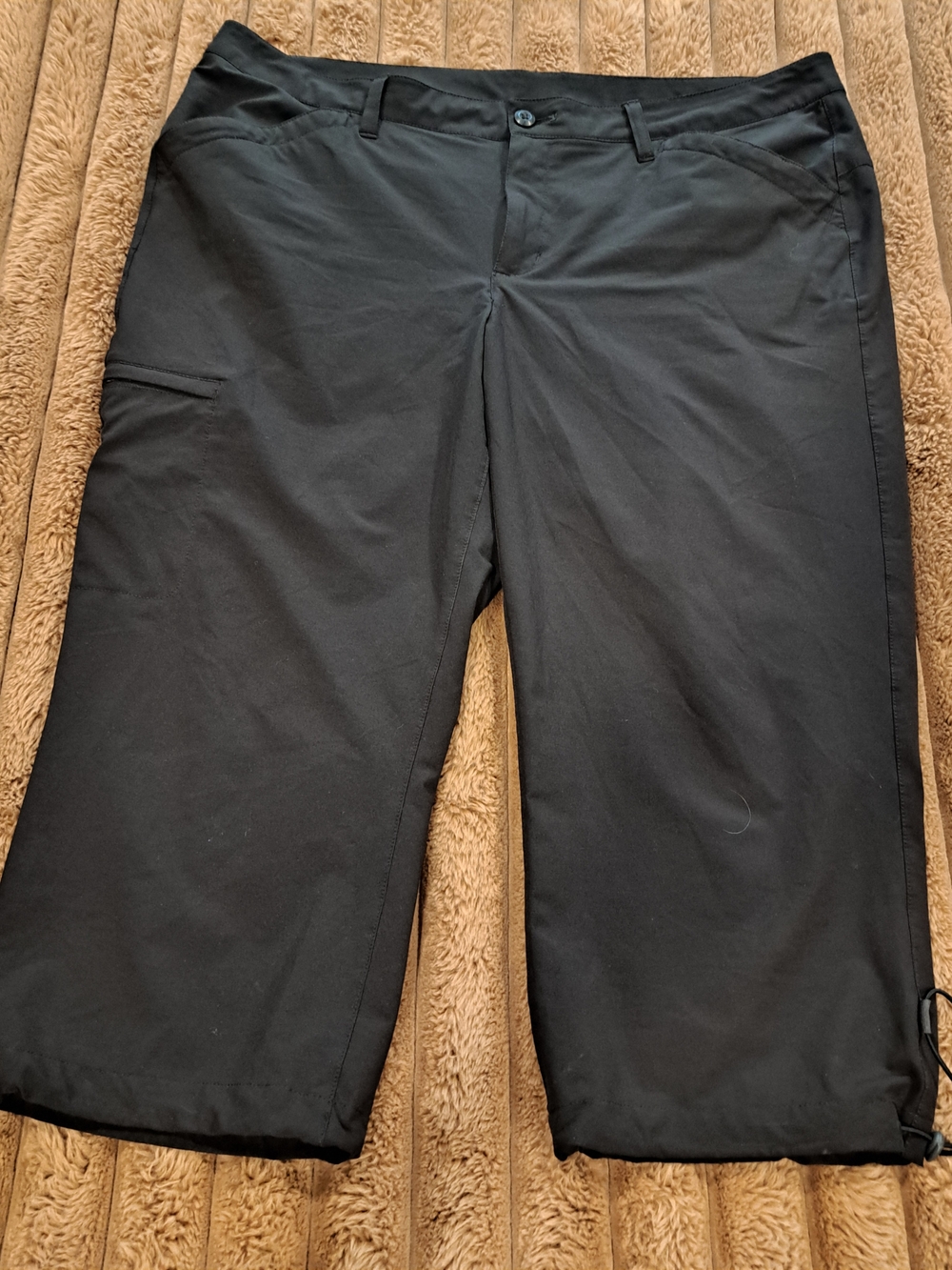 Eddie Bauer Womens Waterproof Rainier Active Capris Size 16 Black